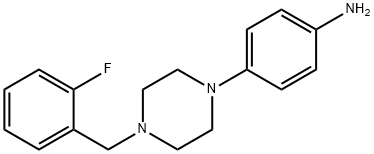 4-[4-(2-FLUORO-BENZYL)-PIPERAZIN-1-YL]-PHENYLAMINE Struktur