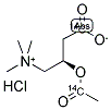 3-O-ACETYL-[1-14C]-L-CARNITINE HYDROCHLORIDE Structure