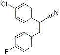 E-ALPHA-(4-CHLOROPHENYL)-4-FLUOROCINNAMONITRILE Struktur
