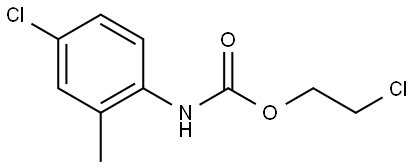 2-CHLOROETHYL N-(4-CHLORO-2-METHYLPHENYL)CARBAMATE Struktur