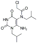 N-(6-AMINO-1-ISOBUTYL-2,4-DIOXO-1,2,3,4-TETRAHYDRO-PYRIMIDIN-5-YL)-2-CHLORO-N-ISOBUTYL-ACETAMIDE Structure
