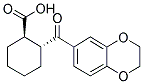 TRANS-2-(3,4-ETHYLENEDIOXYBENZOYL)CYCLOHEXANE-1-CARBOXYLIC ACID Structure