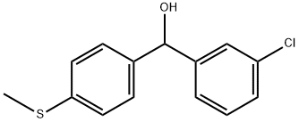 3-CHLORO-4'-(METHYLTHIO)BENZHYDROL Structure