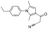 3-[1-(4-ETHYL-PHENYL)-2,5-DIMETHYL-1H-PYRROL-3-YL]-3-OXO-PROPIONITRILE Struktur