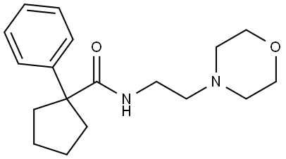 N-(2-MORPHOLIN-4-YLETHYL)(PHENYLCYCLOPENTYL)FORMAMIDE Struktur