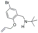 N-[2-(ALLYLOXY)-5-BROMOBENZYL]-2-METHYLPROPAN-2-AMINE Structure