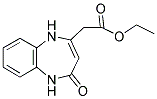 ETHYL 2-(4-OXO-4,5-DIHYDRO-1H-1,5-BENZODIAZEPIN-2-YL)ACETATE Struktur