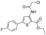 ETHYL 3-[(CHLOROACETYL)AMINO]-5-(4-FLUOROPHENYL)THIOPHENE-2-CARBOXYLATE Structure
