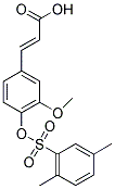 (2E)-3-(4-[[(2,5-DIMETHYLPHENYL)SULFONYL]OXY]-3-METHOXYPHENYL)ACRYLIC ACID Structure