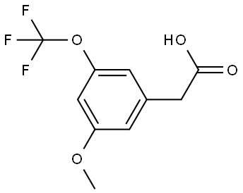 2-(METHOXY)-5-(TRIFLUOROMETHOXY)PHENYLACETIC ACID Struktur