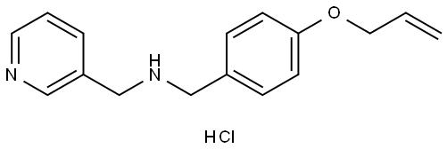 (4-ALLYLOXY-BENZYL)-PYRIDIN-3-YLMETHYL-AMINEHYDROCHLORIDE Struktur