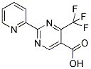 2-(2-PYRIDINYL)-4-(TRIFLUOROMETHYL)-5-PYRIMIDINECARBOXYLIC ACID Struktur
