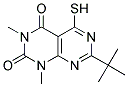 7-TERT-BUTYL-5-MERCAPTO-1,3-DIMETHYL-1H-PYRIMIDO[4,5-D]PYRIMIDINE-2,4-DIONE Structure