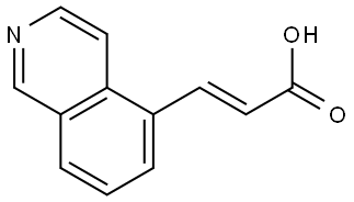 TRANS-3-(ISOQUINOLIN-5-YL)ACRYLIC ACID Struktur
