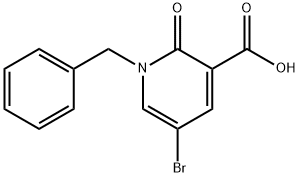 1-BENZYL-5-BROMO-2-OXO-1,2-DIHYDRO-3-PYRIDINECARBOXYLIC ACID Struktur