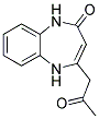 2H-1,5-BENZODIAZEPIN-2-ONE, 1,5-DIHYDRO-4-(2-OXOPROPYL)- Struktur