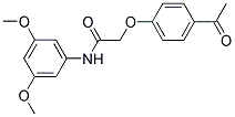 2-(4-ACETYL-PHENOXY)-N-(3,5-DIMETHOXY-PHENYL)-ACETAMIDE Struktur