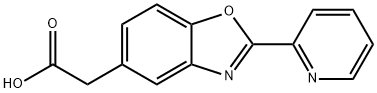 2-[2-(2-PYRIDINYL)-1,3-BENZOXAZOL-5-YL]ACETIC ACID Structure