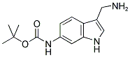 (3-AMINOMETHYL-1H-INDOL-6-YL)-CARBAMIC ACID TERT-BUTYL ESTER Structure