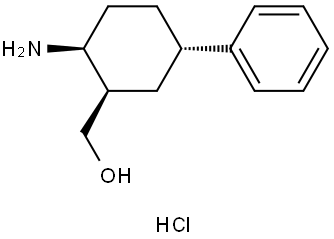 (CIS-2-AMINO-TRANS-5-PHENYL-CYCLOHEXYL)-METHANOL HYDROCHLORIDE Struktur