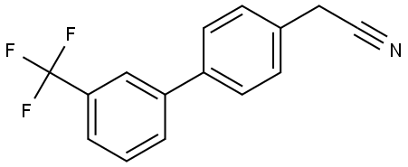 [3'-(TRIFLUOROMETHYL)[1,1'-BIPHENYL]-4-YL]ACETONITRILE Struktur