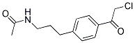 N-[3-[4-(2-CHLOROACETYL)PHENYL]PROPYL]ACETAMIDE Struktur
