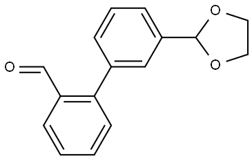 3'-(1,3-DIOXOLAN-2-YL)[1,1'-BIPHENYL]-2-CARBALDEHYDE Struktur