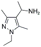 1-(1-ETHYL-3,5-DIMETHYL-1H-PYRAZOL-4-YL)-ETHYLAMINE Structure
