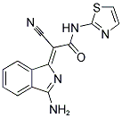 (2Z)-2-(3-AMINO-1H-ISOINDOL-1-YLIDENE)-2-CYANO-N-1,3-THIAZOL-2-YLACETAMIDE|(2Z)-2-(3-AMINO-1H-ISOINDOL-1-YLIDENE)-2-CYANO-N-1,3-THIAZOL-2-YLACETAMIDE