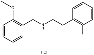 [2-(2-FLUORO-PHENYL)-ETHYL]-(2-METHOXY-BENZYL)-AMINE HYDROCHLORIDE Struktur