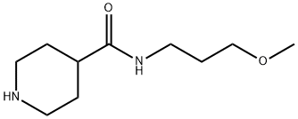 N-(3-METHOXYPROPYL)PIPERIDINE-4-CARBOXAMIDE, 886504-58-1, 結(jié)構(gòu)式