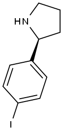(S)-2-(4-IODOPHENYL)PYRROLIDINE Struktur