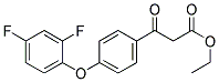 3-[4-(2,4-DIFLUORO-PHENOXY)-PHENYL]-3-OXO-PROPIONIC ACID ETHYL ESTER Struktur