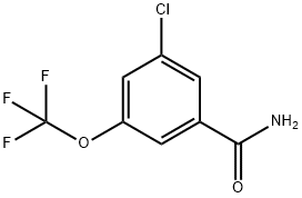 3-氯-5-(三氟甲氧基)苯甲酰胺 結(jié)構(gòu)式