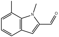 1,7-DIMETHYL-1H-INDOLE-2-CARBALDEHYDE Struktur