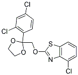 4-CHLORO-2-[2-(2,4-DICHLORO-PHENYL)-[1,3]DIOXOLAN-2-YLMETHOXY]-BENZOTHIAZOLE Structure