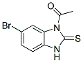 2-ACETYL-5-BROMO-1,3-DIHYDRO-2H-BENZIMIDAZOL-2-THIONE Struktur