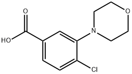 4-CHLORO-3-MORPHOLIN-4-YL-BENZOIC ACID Structure