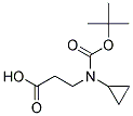 3-(TERT-BUTOXYCARBONYL(CYCLOPROPYL)AMINO)PROPANOIC ACID Structure