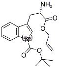 (S)-3-(2-ALLYLOXYCARBONYL-2-AMINO-ETHYL)-INDOLE-1-CARBOXYLIC ACID TERT-BUTYL ESTER Struktur