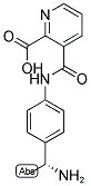 (R)-3-((4-(1-AMINOETHYL)PHENYL)CARBAMOYL)PICOLINIC ACID Struktur