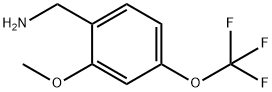 2-METHOXY-4-(TRIFLUOROMETHOXY)BENZYLAMINE Structure