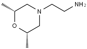 4-(2-AMINOETHYL)-CIS-2,6-DIMETHYLMORPHOLINE Struktur