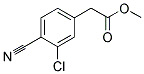 (3-CHLORO-4-CYANO-PHENYL)-ACETIC ACID METHYL ESTER Structure
