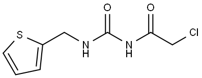 2-CHLORO-N-[[(THIEN-2-YLMETHYL)AMINO]CARBONYL]ACETAMIDE Struktur