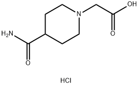 (4-CARBAMOYL-PIPERIDIN-1-YL)-ACETIC ACIDHYDROCHLORIDE Struktur
