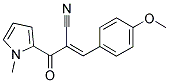 (E)-3-(4-METHOXYPHENYL)-2-[(1-METHYL-1H-PYRROL-2-YL)CARBONYL]-2-PROPENENITRILE Structure