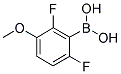 2,6-DIFLUORO-3-METHOXYPHENYLBORONIC ACID Structure
