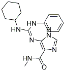 5-{[(1Z)-ANILINO(CYCLOHEXYLAMINO)METHYLENE]AMINO}-N-METHYL-1H-IMIDAZOLE-4-CARBOXAMIDE Struktur