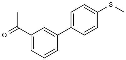 1-[4'-(METHYLSULFANYL)[1,1'-BIPHENYL]-3-YL]ETHANONE Struktur